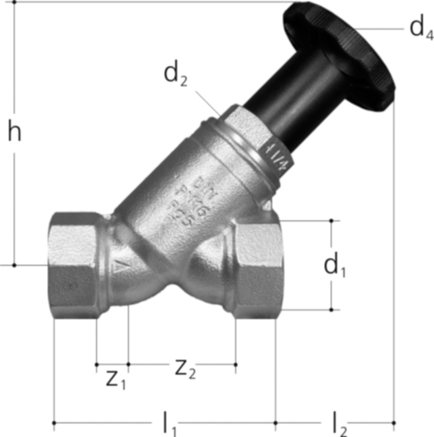 Schrägsitzventil 2" 5200.640 - JRG Armaturen