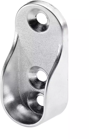 Hettich Schrankrohr-Lager verchromt, für Schrankrohr 15 x 30mm, à 2 Stk - Diverse Möbelbeschläge und Zubehör