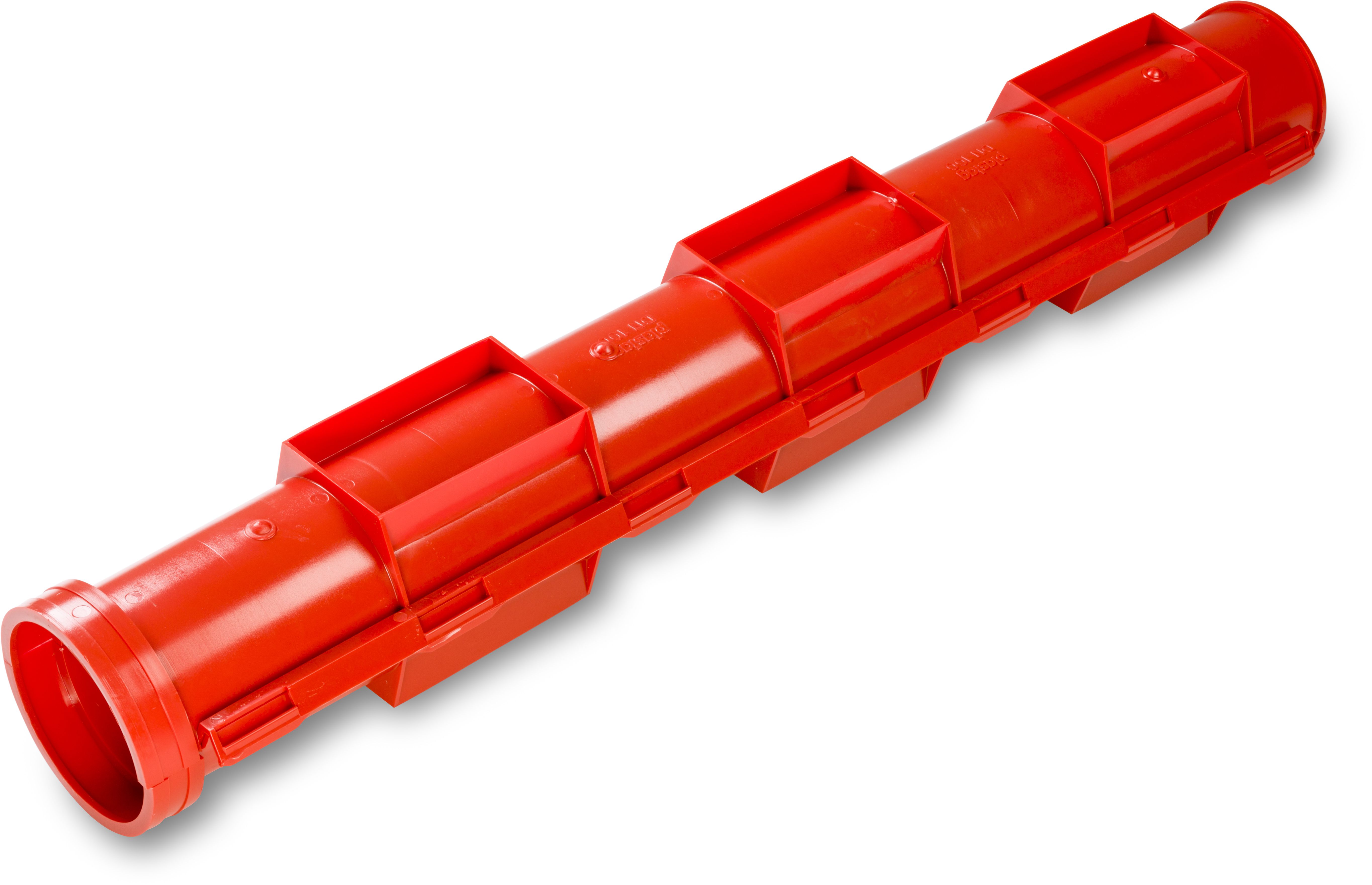 HDPE Kabelschalen rot DN 100 1 Paar - Streng Kabelschalen / Bogenelemente