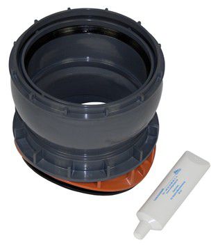 Connex-Anschluss 160mm, Hauptl: 500mm Bohrung 200mm max. WS: 32mm - Jansen Formstücke spezial