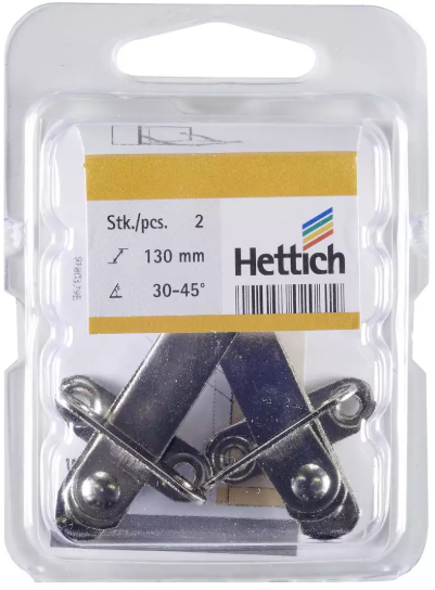 Hettich Mini-Klappenhalter vernickelt, 106mm - Diverse Möbelbeschläge und Zubehör