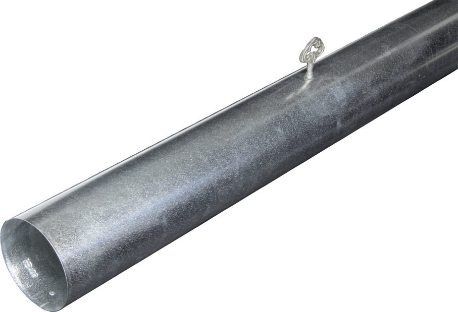 Schlüsselrohre verzinkt 135/1000mm 851 - Ofenrohre und Zubehör