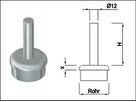 Steckkonsole zum Anschweissen ger Rk Pfos 42.4mm,TH80mm,geschl,1.4301 - INOXTECH-Handlauf-/Geländer-System