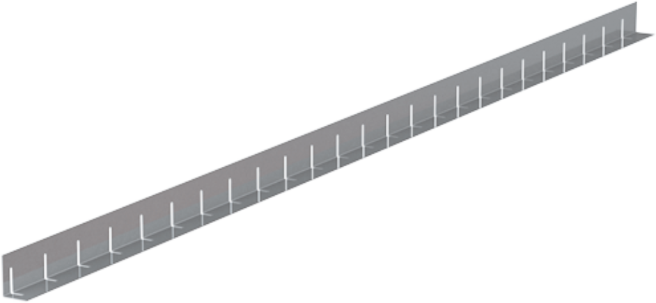 Kieswinkel Tec-Line Cr-Ni 50/30 1.00 mm a 3m geschlitzt - Kiesleisten