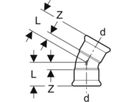 Bogen 30° 22mm 36123 - Mapress-Sanitär-Presssystem-Formstücke
