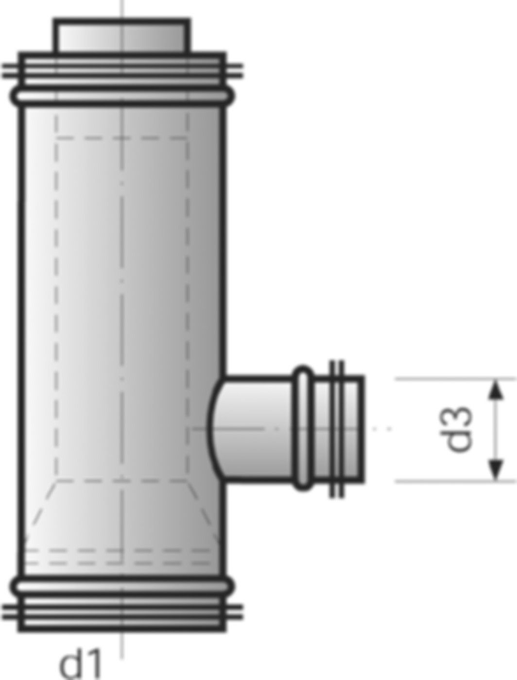 Schall- und geruchdämmender Luftabzug Safephone Typ 1 150/100mm VUA-V - Spiralfalzrohre und Zubehör System Safe