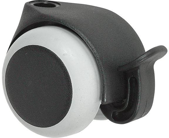 Möbelrollen mit weicher Lauffläche 50mm, Feststeller - Transportrollen