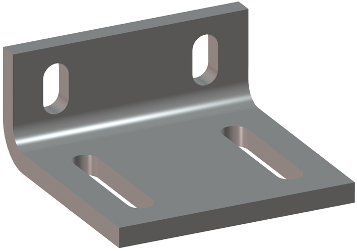 Befestigungswinkel klein vzb 118x55x120 mm vzb - INOXTECH-Handlauf-/Geländer-System