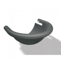 PREFA Kugelendboden 333 mm P.10 Dunkelgrau - PREFA Dachentwässerungssysteme