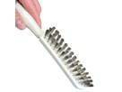 Masc Edelstahldrahtbürste, verstärkt 3-reihig, mit Kunststoffgriff - Spenglerwerkzeuge