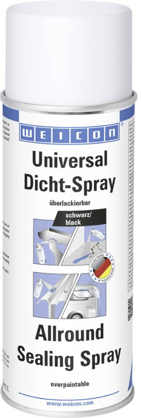 WEICON Dichtspray Universal 400ml, schwarz, -50°C bis +100°C - Dichten