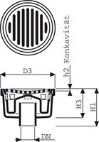 Fig. 1724 008 00 1to - Bodenabläufe von Roll