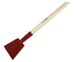 Eis- und Schneekratzer, rot lackiert B= 18cm, L= 1350mm, m. Eschenstiel - Bauwerkzeuge