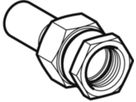 Übergang lösbar mit IG 15mm- 1/2" 35380 Überwurfmutter Messing mit Steckende - Mapress-Sanitär-Presssystem-Formstücke