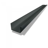 PREFA Kastenrinne à 3 M 333 mm P.10 Dunkelgrau - PREFA Dachentwässerungssysteme
