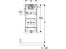 Urinal-Element Typ 140 461.620.00.1 - Geberit-GIS