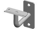 Geschw. Wandkonsole eckig vertikal HI. 48.3 mm Stab 12 mm geschl. 1.4301 - INOXTECH-Handlauf-/Geländer-System
