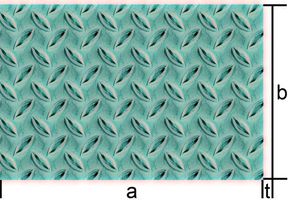 V2A, warmgewalzt, 1D 1000/2000/3.0/4.5 mm - Rostfreie Tränenbleche Mandorla, 1.4301