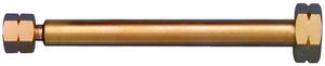 Umfüllstutzen aus Messing 6100, Egew.= W21.8mm links, Agew.= G3/8" - Schweissen
