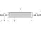 Haltebügel Inox, ohne Erdung 3112 ohne Satteldichtung, DN 200 L = 720mm - Hawle Hausanschluss- und Anbohrarmaturen