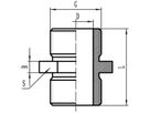 Inox-Doppelnippel 6-KT fld. 11/2" 1285 - Rostfreie Gewindefittings