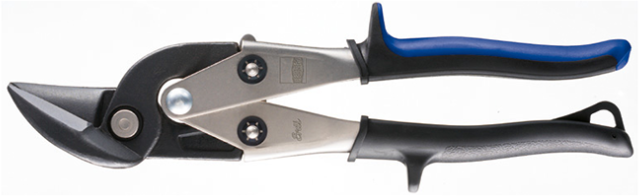 Erdi Ideal-Schere Hebelübersetzt, Links D08L, L=230mm, schwarz/blau - Spenglerwerkzeuge