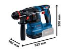 Akku-Bohrhammer GBH 18V-22 X ONECHUCK, KickBack Control, 2.0J, in L-BOXX - Bosch Elektrowerkzeuge