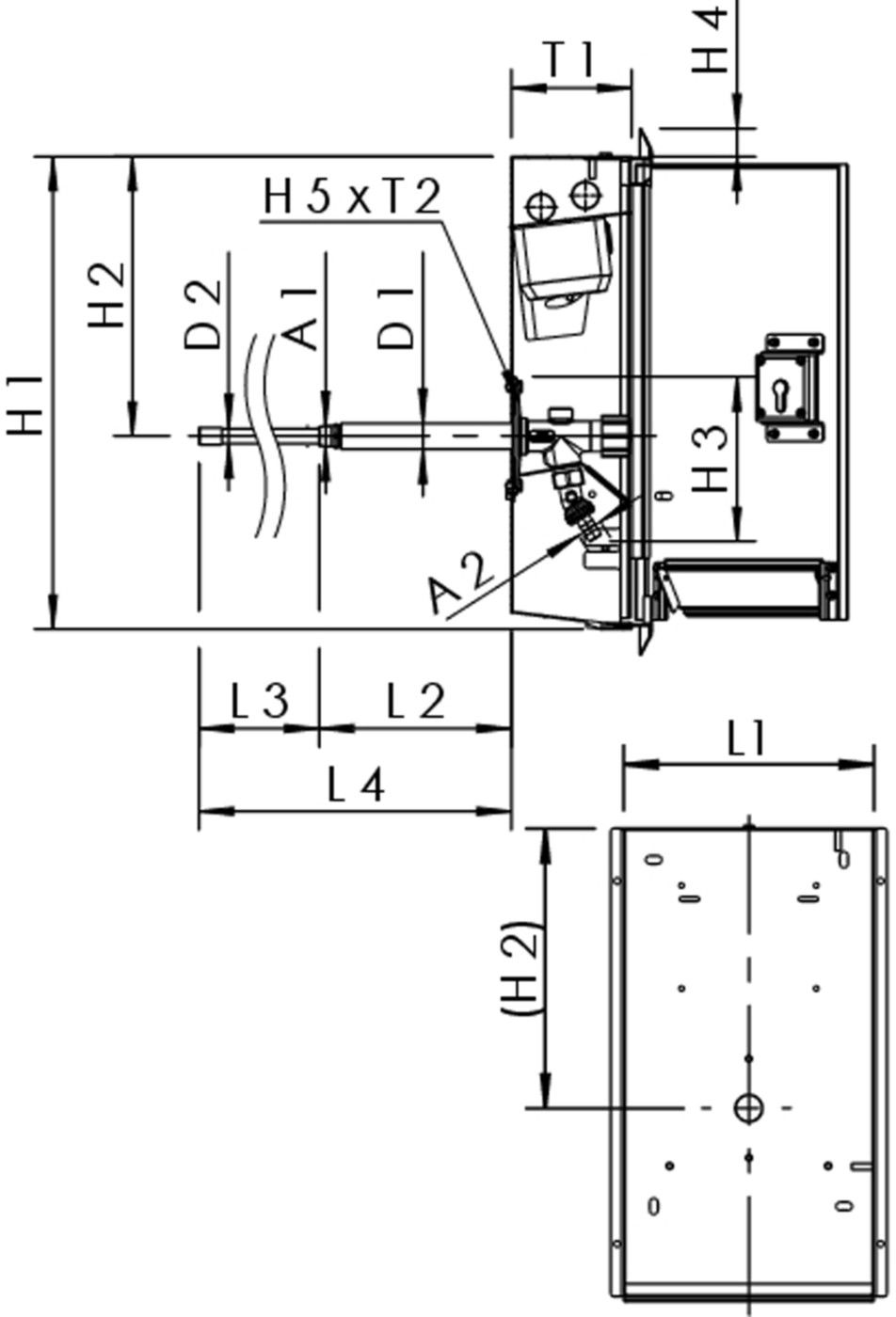 Wandeinbauschränke Tresor 210 02 2x230V, Frostsichere Aussenarmatur - Kemper Armaturen