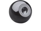 Kugelknöpfe Elesa PLX. schwarz BN20530 50533 PLX.30-M6 - Bossard Schrauben