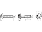 6-kt Schr mit Flansch St 8.8 vzb BN41200 DIN6921 M6x25 - Bossard Schrauben