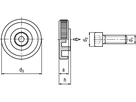 Rändelknöpfe f I-6kt POM schwarz BN5364 M5/8,5/17/6,5 - Bossard Schrauben