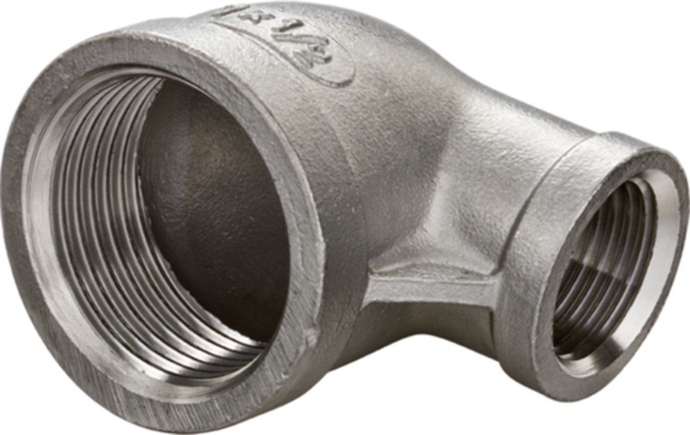 Inox-Winkel 90° IG/IG 3/4"- 3/8" 1090 - Rostfreie Gewindefittings