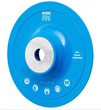 Stützteller zu Fiberscheiben Ø 125mm, M14, Gummiteller weich - Schleifen, Trennen