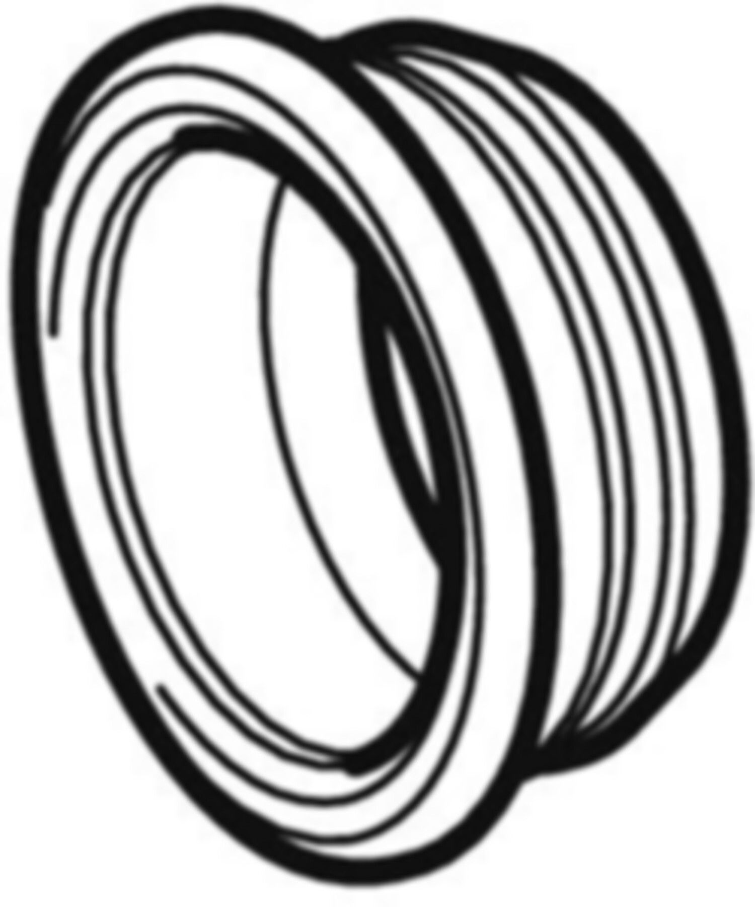 Steckdichtung zu Sifonanschlusswinkel 40mm - 46mm 152.496.00.1 - Geberit-Sifon + Apparateanschlüsse