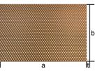 Lochbleche, Rundlochung versetzt 1000/2000/0.6 mm R5.0 T8.0 - Kupfer Lochbleche/ Streckmetalle/ Erdungsband
