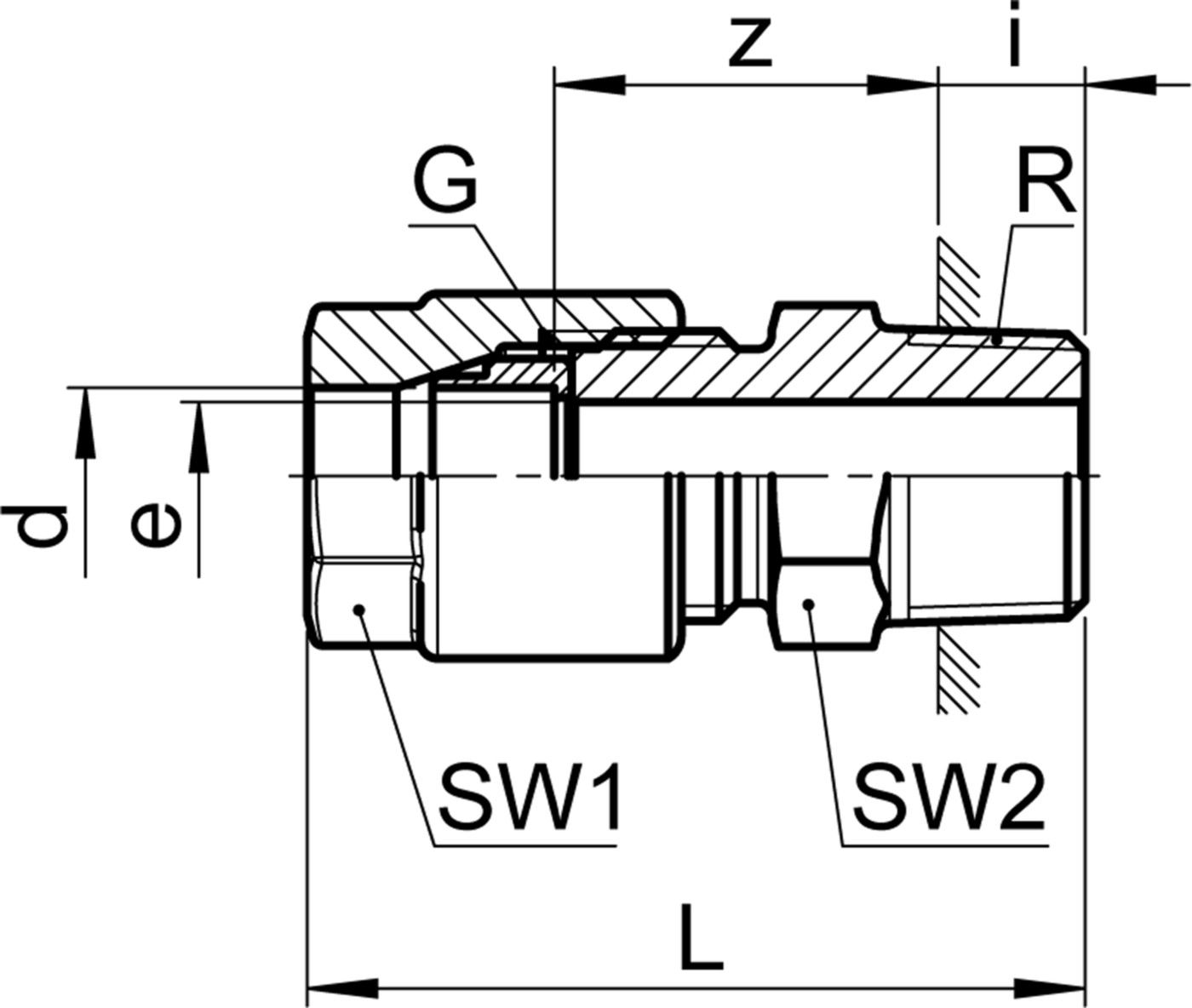 Verschraubung AG SO 01121 6- 3/8" - Serto-Programm M/G