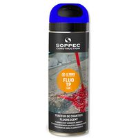 SOPPEC Markierspray Fluo TP blau fluoreszierend, 500 ml, schnell trocknend - Gartenbauwerkzeuge