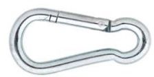 Feuerwehrkarabiner, galv. verzinkt Ø 6mm, L= 60mm - Ketten und Zubehör