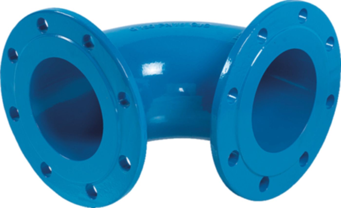 Flanschen-Bogen 90° PN 10 8530 DN 200 - Hawle Flanschformstücke