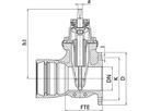 Flansch/Steckmuffenschieber Novo-Sit PN 10/16 DN 150 - Wild Armaturen