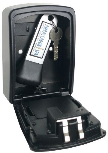 Schlüsseldepot mit Fingerprint 145x105x55 KSB-25 Touch, bis 10 Finger, wetterfest IP 65 - Schlüsselzubehör