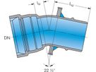 1-Muffe-Bogen MK 22° System BLS DN 300 - Frischhut Steckmuffenformstücke