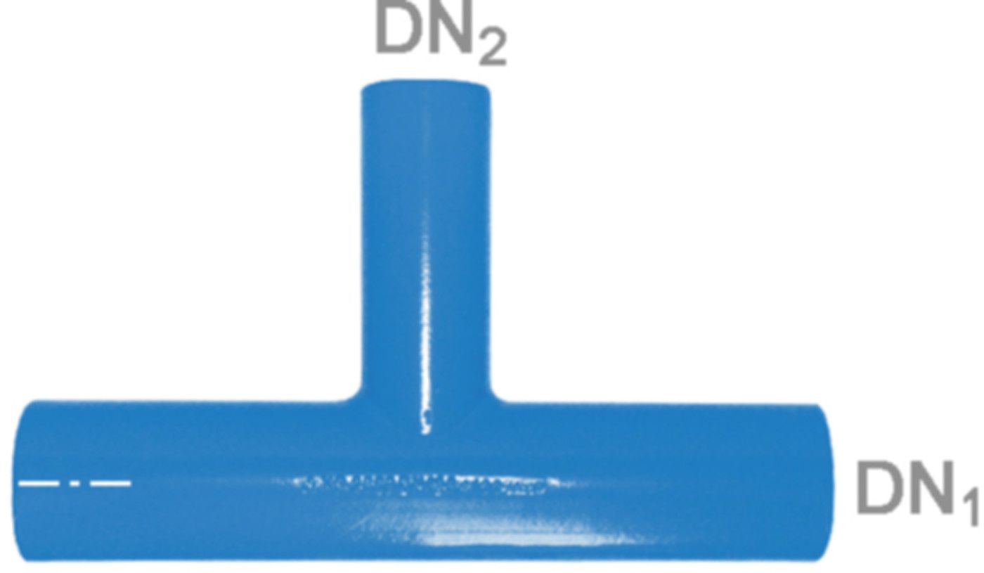 Spitz-T Fig. 2859 DN 80/80 - Von Roll Steckmuffenformstücke