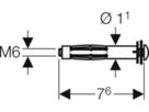 Hohlraumdübel M6 465.029.00.1 - Geberit-Duofix