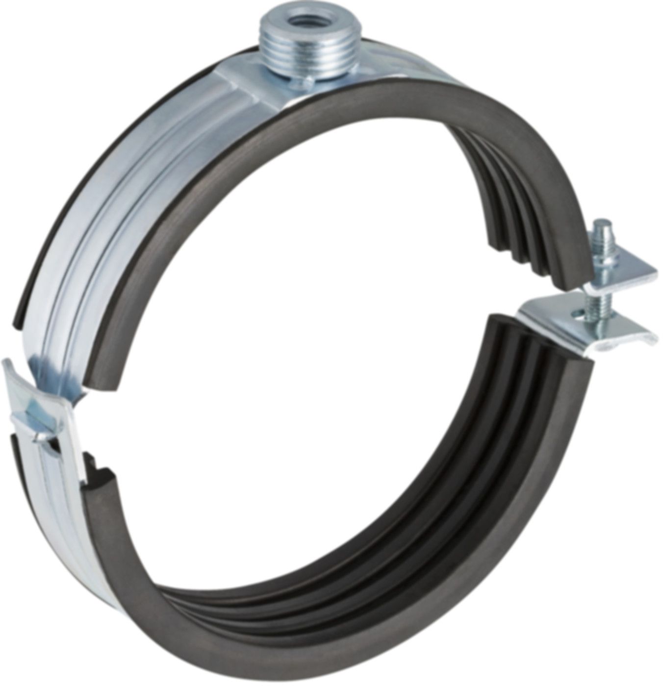 Rohrschelle mit Dämmeinlage d 90mm G/M 1/2"/M10 308.812.26.1 - Geberit-PE-Formstücke