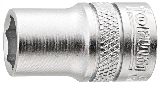 6kt.-Steckschlüssel-Einsatz, CH-V matt 3/8" x 17 mm, L= 30 mm - Steck- und Drehmomentschlüssel