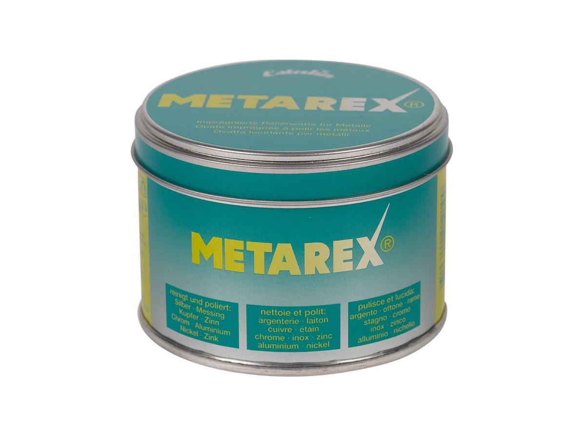 METAREX Reinigungswatte 200 g, poliert und glänzt Metalle - Schwarz ...