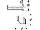 Duofix Set Halter für SilentPanel 111.161.00.1 - Geberit-Duofix