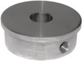 Rohrkappe Vollmaterial gerade mit Fase 0.5 mm und Quergewinde M6