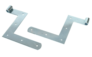 SANER Jalousiewinkelband gestanzt, Stahl LxH=150x150mm, verzinkt - Jalousiebeschläge